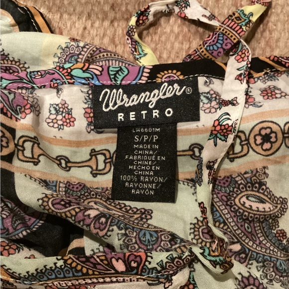Wrangler Retro | Dresses | Nwot Wrangler Retro Paisley Patchwork
